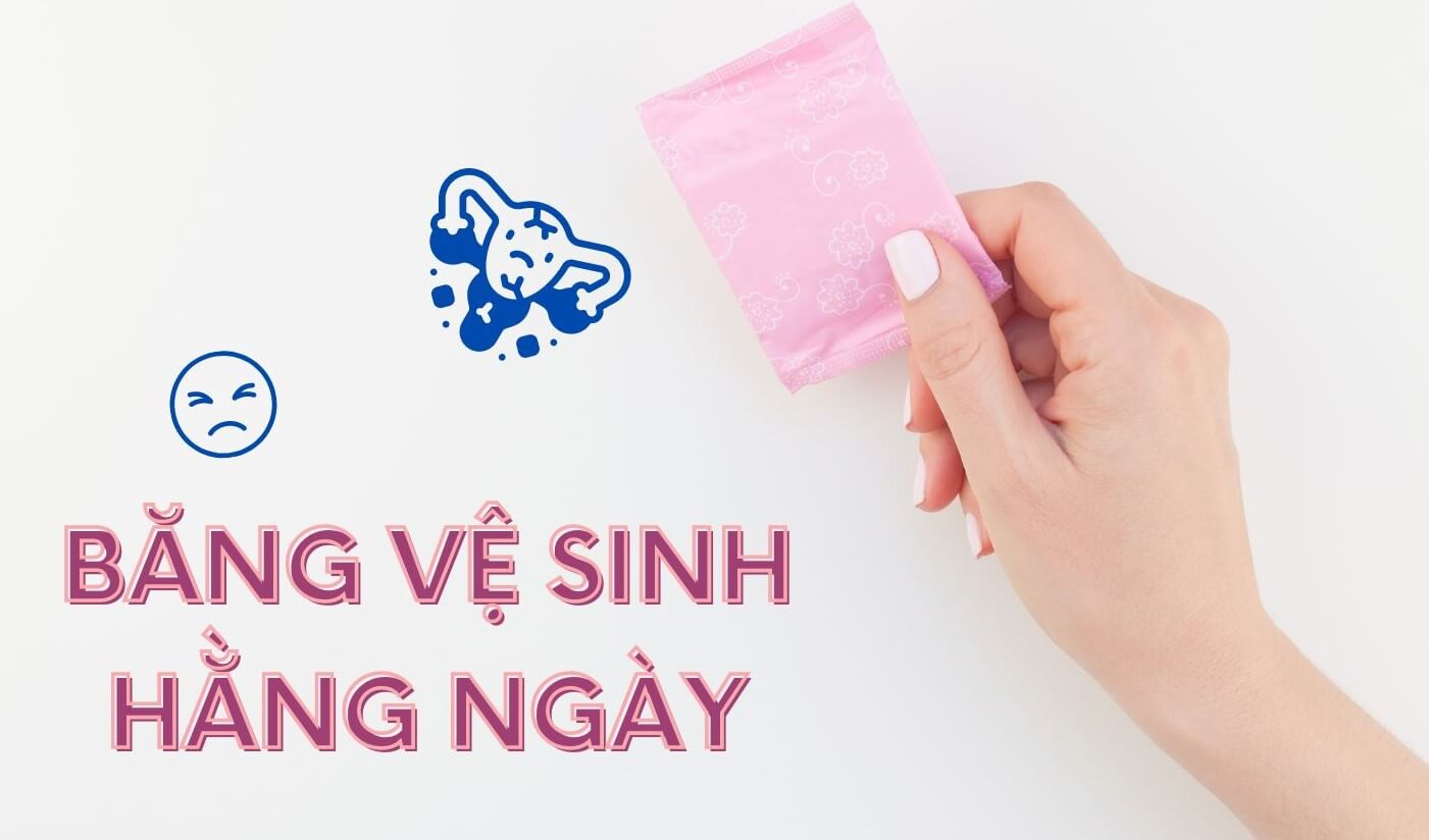 băng vệ sinh hằng ngày gây viêm âm đạo